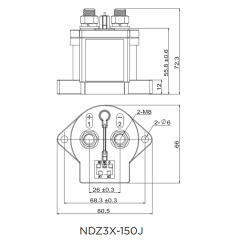 NDZ3X-150J High Voltage DC Contactor Coil Voltage DC12V DC24V DC48V,Xcontactor.com,NDZ3X-150J High Voltage DC Contactor Coil Voltage DC12V DC24V DC48V