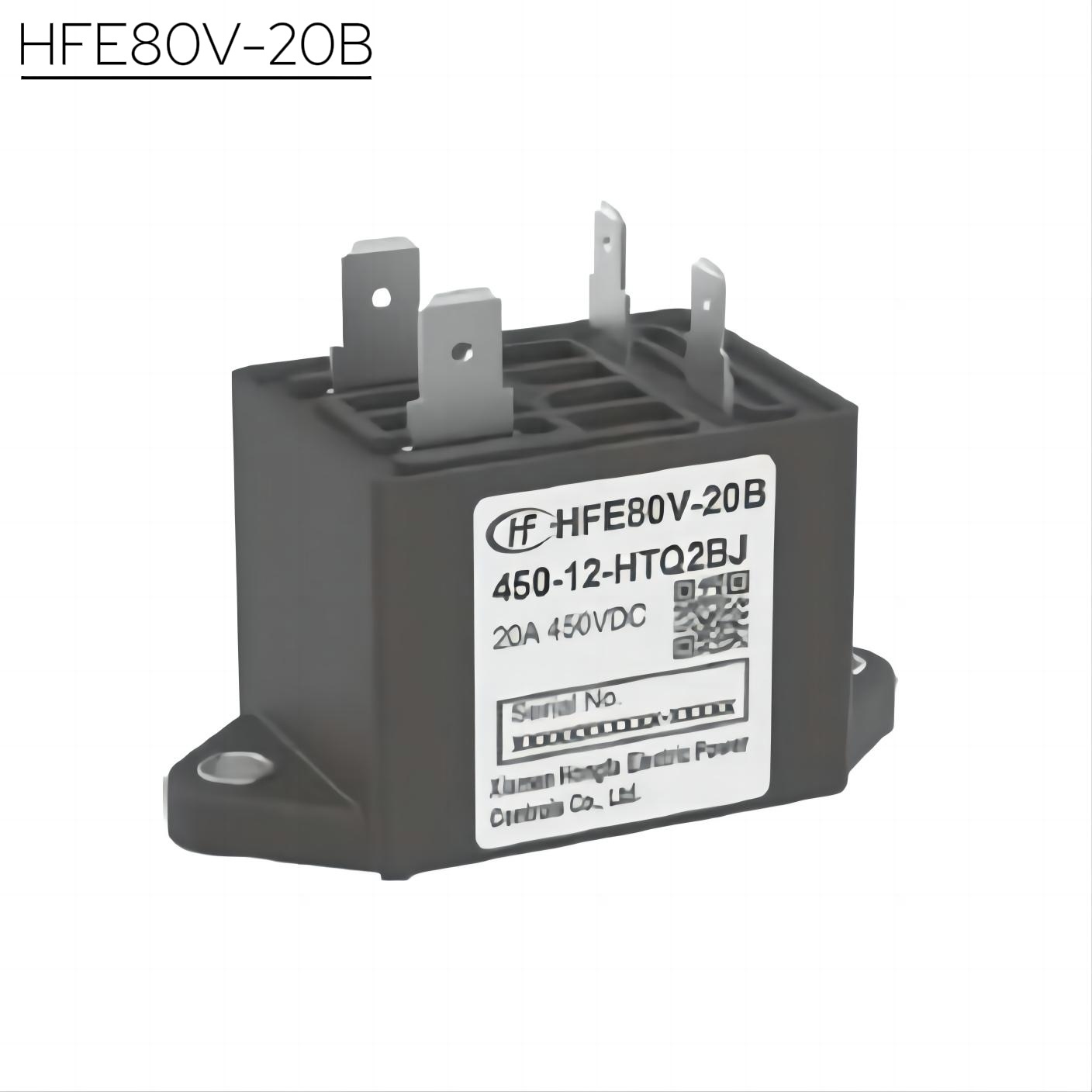HONGFA HFE80V-20B Contactor Rated control voltage DC12V/24V 20A,Xcontactor.com,HONGFA HFE80V-20B Contactor Rated control voltage DC12V/24V 20A