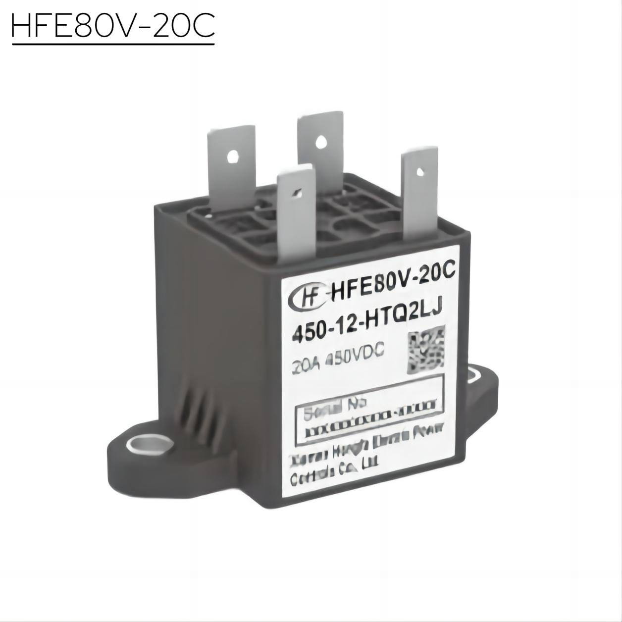 HONGFA HFE80V-20B Contactor Rated control voltage DC12V/24V 20A,Xcontactor.com,HONGFA HFE80V-20B Contactor Rated control voltage DC12V/24V 20A