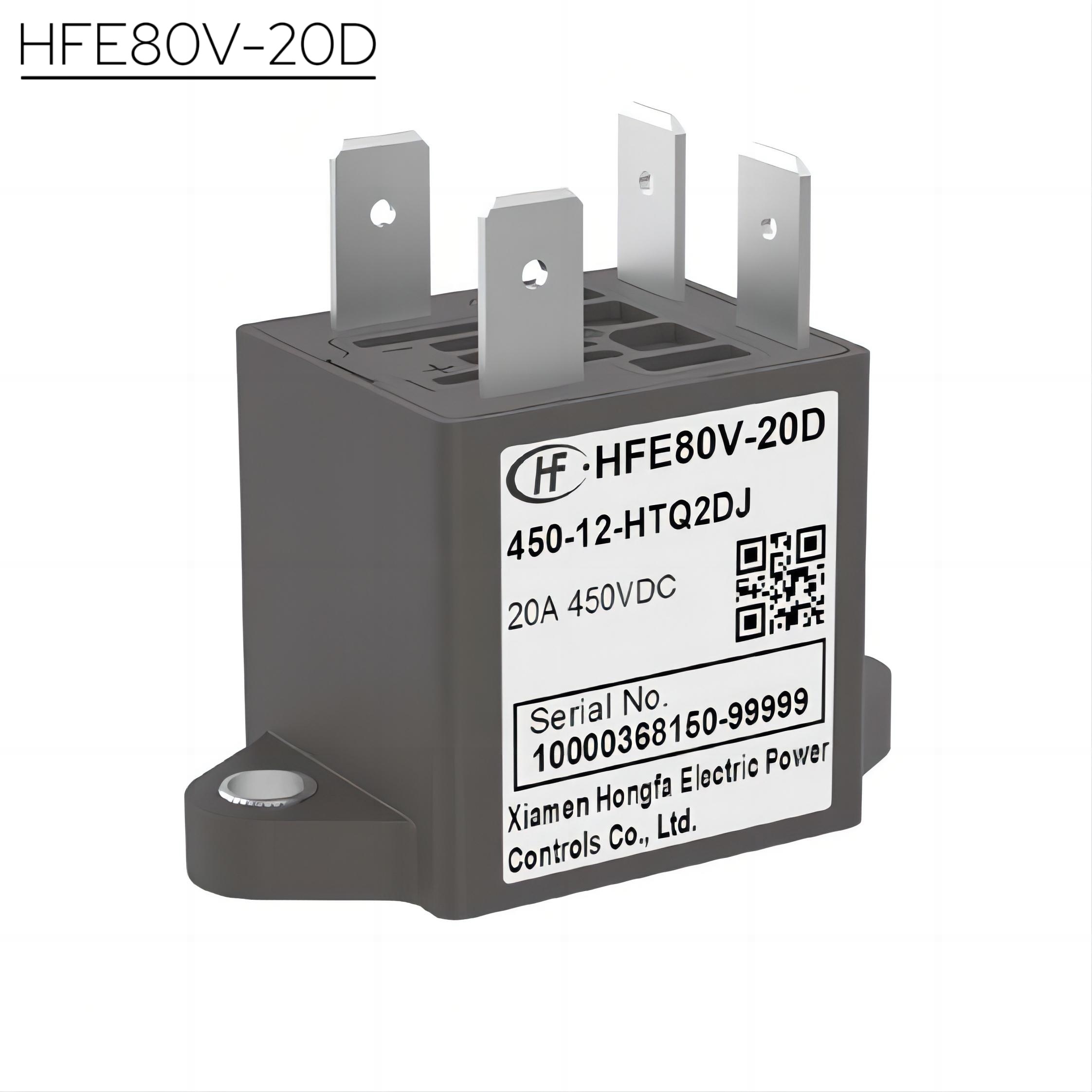 HONGFA HFE80V-20B Contactor Rated control voltage DC12V/24V 20A,Xcontactor.com,HONGFA HFE80V-20B Contactor Rated control voltage DC12V/24V 20A