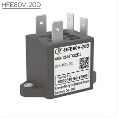 HONGFA HFE80V-20B Contactor Rated control voltage DC12V/24V 20A,Xcontactor.com,HONGFA HFE80V-20B Contactor Rated control voltage DC12V/24V 20A