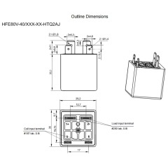 HFE80V-40 HONGFA High Voltage DC Contactor 750V 40A,Xcontactor.com,HFE80V-40 HONGFA High Voltage DC Contactor 750V 40A