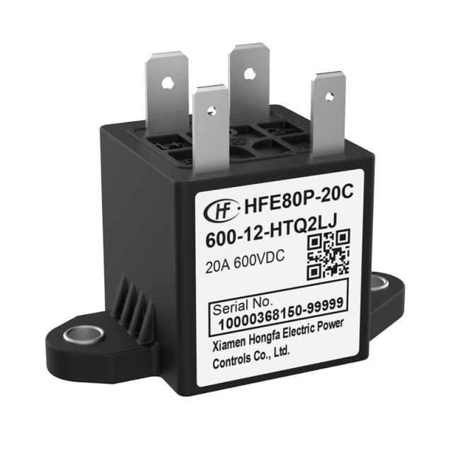 HFE80P-20C HONGFA High Voltage DC Contactor 600V 20A,High Voltage DC Contactor & DC-DC Converter Supplier | Xcontactor.com,HONGFA HFE80P-20C High Voltage DC Contactor 600V 20A — Pre-Charge