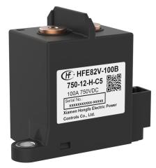 HFE82V-100B HONGFA High Voltage DC Contactor Relay 1000V Ceramic Brazing Coil DC12V DC24V,High Voltage DC Contactor & DC-DC Converter Supplier | Xcontactor.com,HONGFA HFE82V-100B High Voltage DC Contactor 1000V 100A — 12/24V Coil
