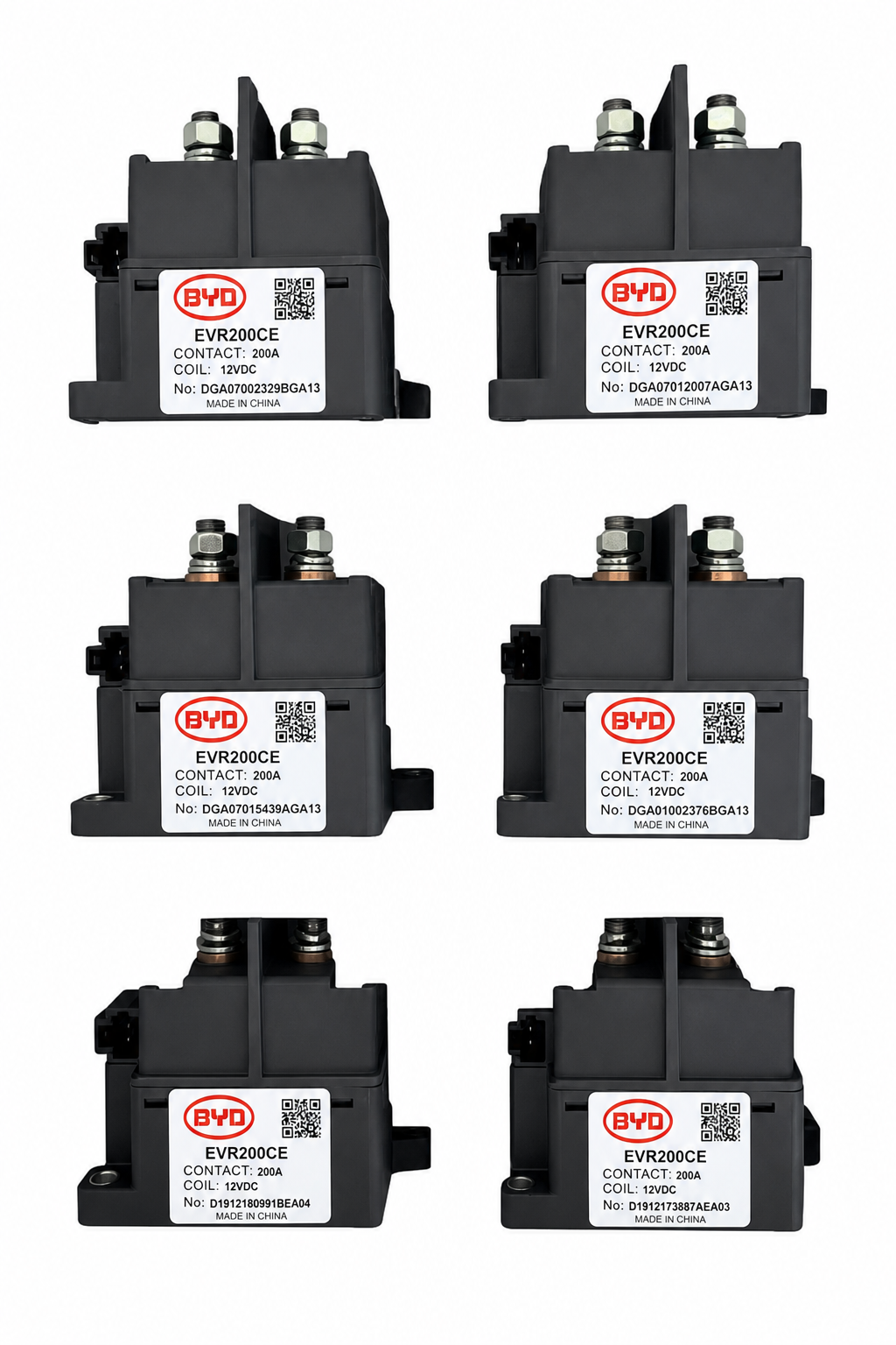 BYD EVR200CE High-Voltage DC Contactor 200A / 1000VDC,High Voltage DC Contactor & DC-DC Converter Supplier | Xcontactor.com,BYD EVR200CE High-Voltage DC Contactor 200A / 1000VDC