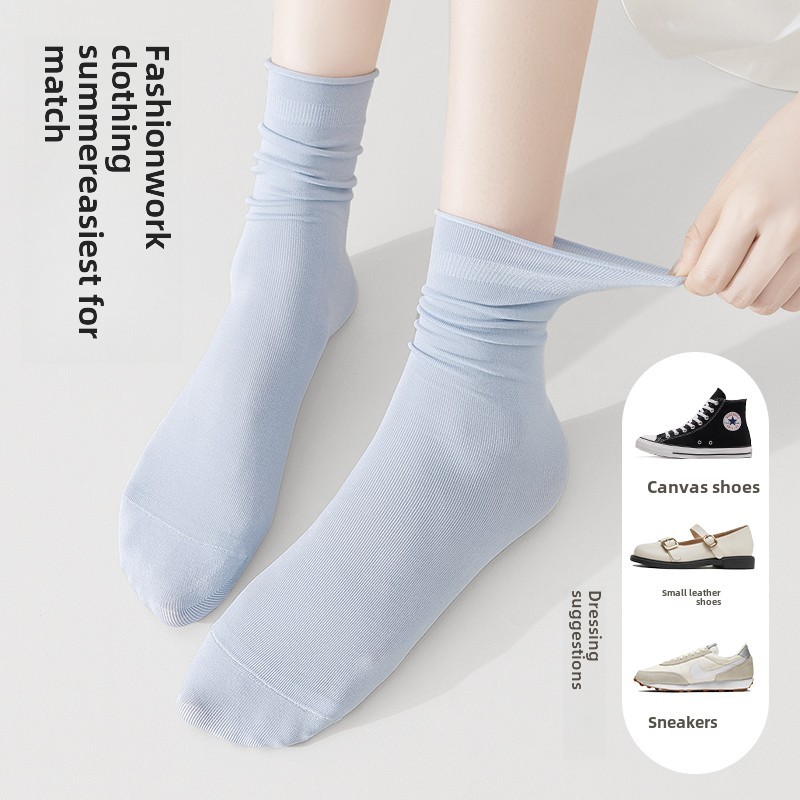 Women's One-Size White Cotton Winter Casual Anti-Bacterial Crew Length Socks with Logo on Cuff,MY SHOP,Women's One-Size White Cotton Winter Casual Anti-Bacterial Crew Length Socks with Logo on Cuff