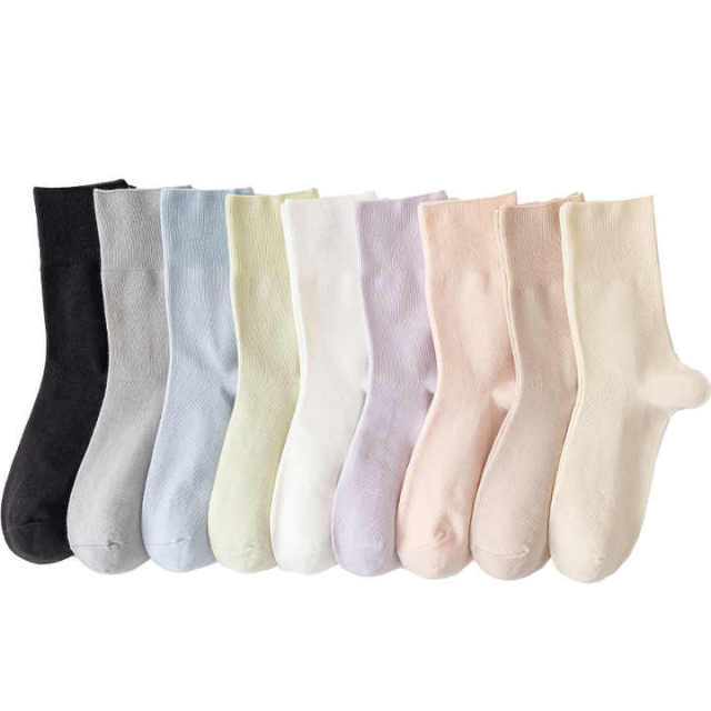 Women's One-Size White Cotton Winter Casual Anti-Bacterial Crew Length Socks with Logo on Cuff,MY SHOP,Women's One-Size White Cotton Winter Casual Anti-Bacterial Crew Length Socks with Logo on Cuff
