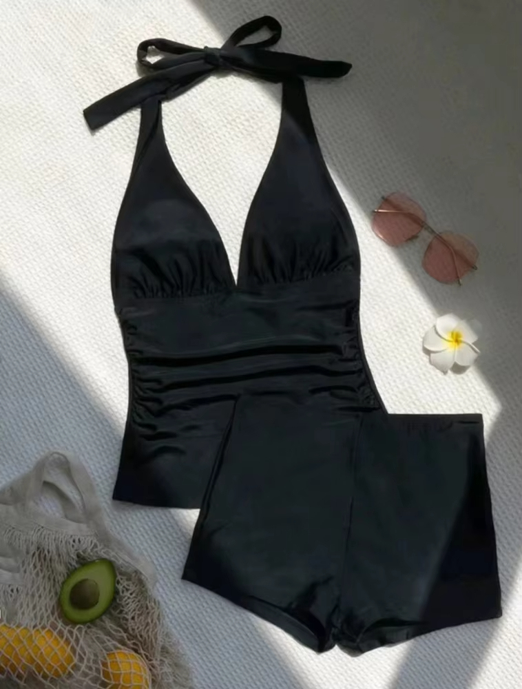 OEM/ODM Women's Solid Color One-piece Swimsuit Sexy Elegant Deep V Halter Beach Swimsuit Swimming Wear for Women,MY SHOP,OEM/ODM Women's Solid Color One-piece Swimsuit Sexy Elegant Deep V Halter Beach Swimsuit Swimming Wear for Women