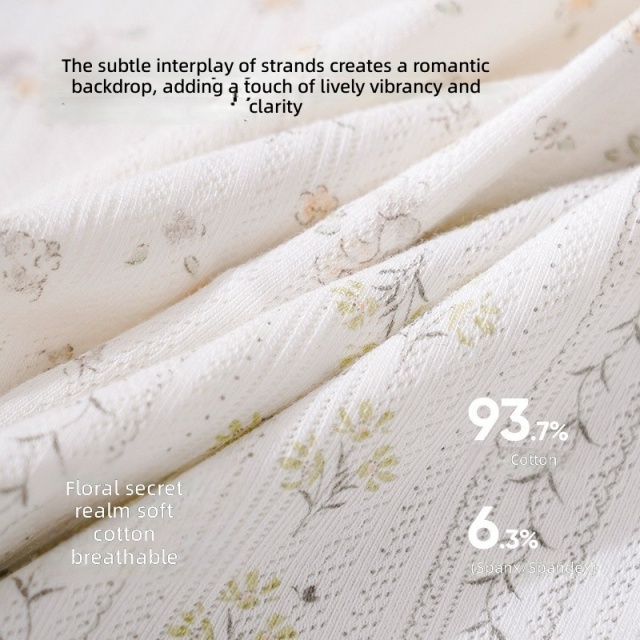 New Arrival Plus Size High Waist Seamless Panties Wholesale Women's Underwear Seamless Breathable Pure Cotton Lace Printed