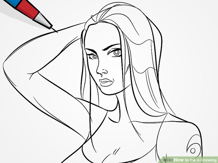 How to Ink a Drawing