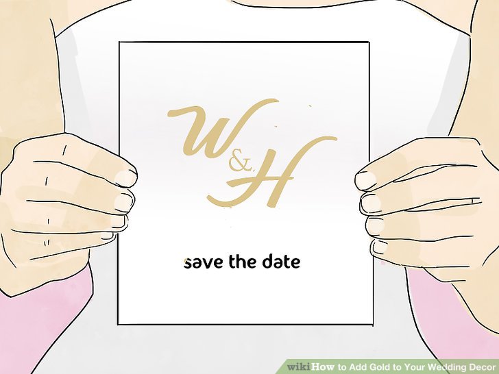 How to Add Gold to Your Wedding Decor