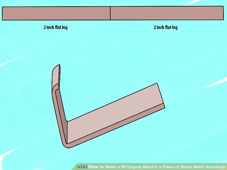 How to Make a 90 Degree Bend in a Piece of Sheet Metal Aluminum