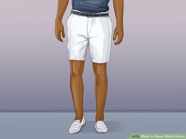white shoes with shorts