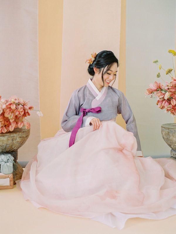 Modern Meets Colorful Korean Traditional Wedding Inspiration